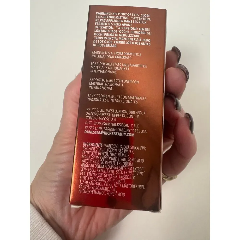 Danessa Myricks Yummy Skin Liquid Blurring Mattifying Setting Spray 1.7oz NIB